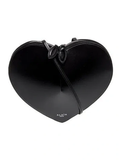 Pre-owned Alaïa Leather Evening Bag In Black