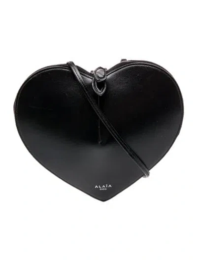 Pre-owned Alaïa Leather Evening Bag In Black