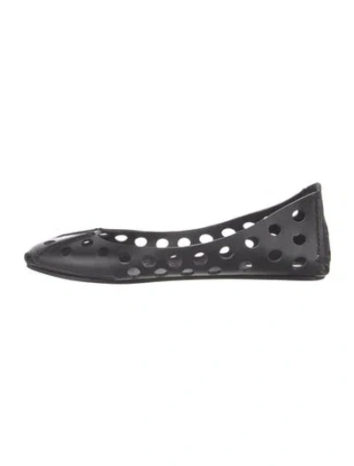 Pre-owned Alaïa Leather Flats In Black