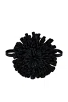 Alaïa Flower-detailed Leather Choker In Black