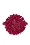 Alaïa Leather Flower Necklace In Pink