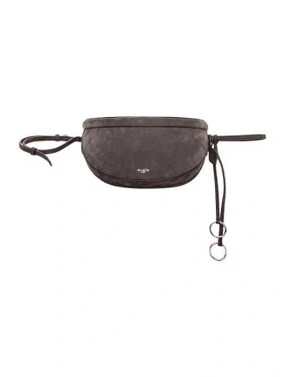 Pre-owned Alaïa Leather Hip In Grey
