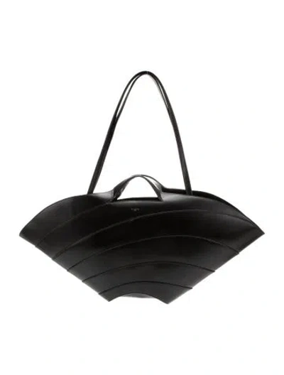 Pre-owned Alaïa Leather Khaima Large In Black