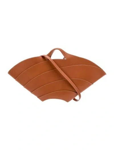 Pre-owned Alaïa Leather Khaima Large In Brown