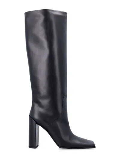 ALAÏA ALAÏA LEATHER KNEE-HIGH BOOTS