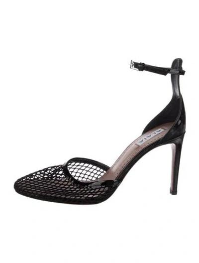 Pre-owned Alaïa Leather Lace Pattern Pumps In Black
