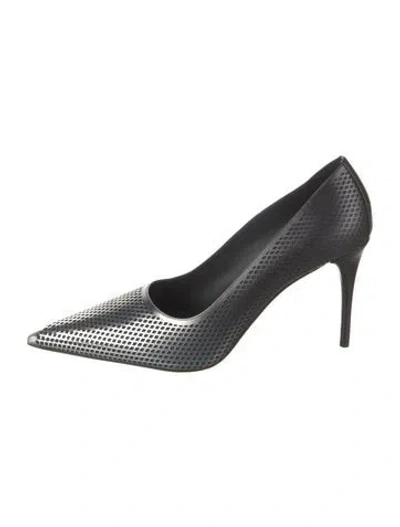 Pre-owned Alaïa Leather Lasercut Accents Pumps In Black