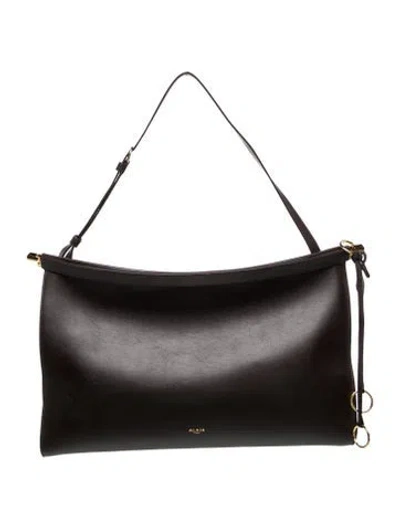 Pre-owned Alaïa Leather Le Click Medium In Brown