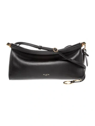 Pre-owned Alaïa Leather Le Click Small In Black