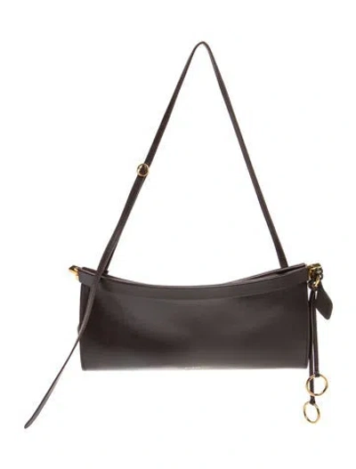 Pre-owned Alaïa Leather Le Click Small In Brown