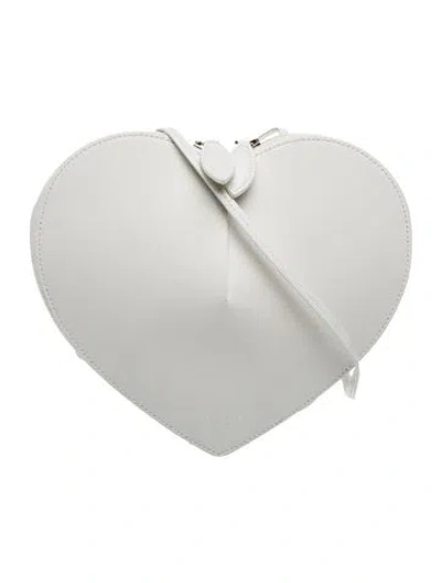 Pre-owned Alaïa Leather Le Coeur In Gray