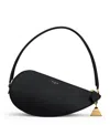 Alaïa Leather Le Demi-coeur Shoulder Bag In Black