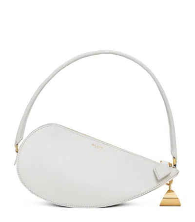 Alaïa Womens Ivory Le Demi-cœur Leather Shoulder Bag In White