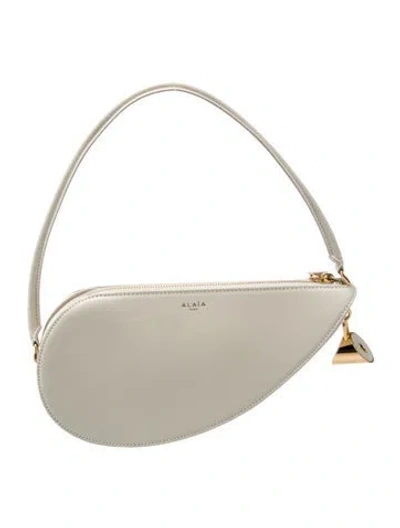 Pre-owned Alaïa Leather Le Demi Coeur W/ Tags In Neutral