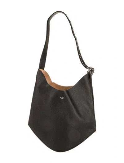 Pre-owned Alaïa Leather Le Gail Large In Black