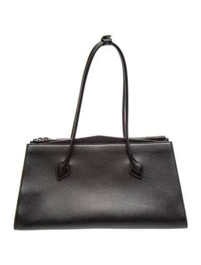 Pre-owned Alaïa Leather Le Teckel In Black