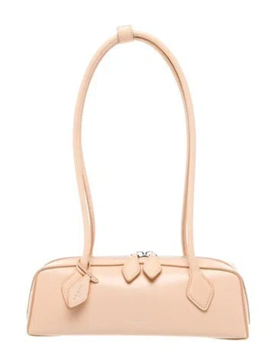 Pre-owned Alaïa Leather Le Teckel Medium In Neutral