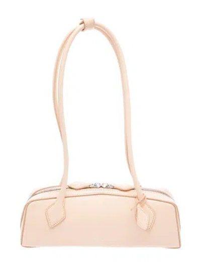Pre-owned Alaïa Leather Le Teckel Small In Neutral
