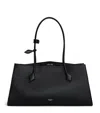 Alaïa Le Teckel Medium Black Leather Bag In Black