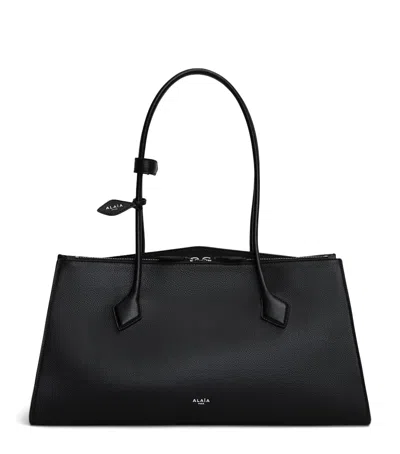 ALAÏA LEATHER LE TECKEL TOTE BAG