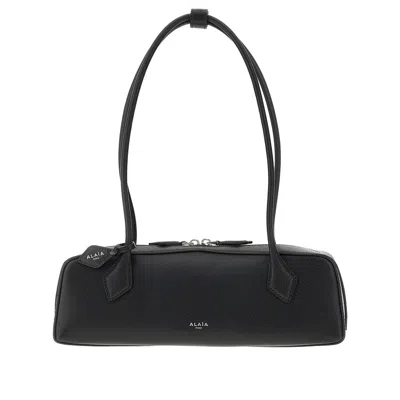 Alaïa Alaia Le Teckel Clutch Black In Perforated Leather Women