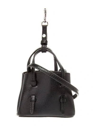 Pre-owned Alaïa Leather Mina Mini In Black