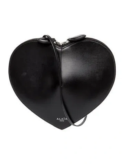Pre-owned Alaïa Leather Minaudière In Black