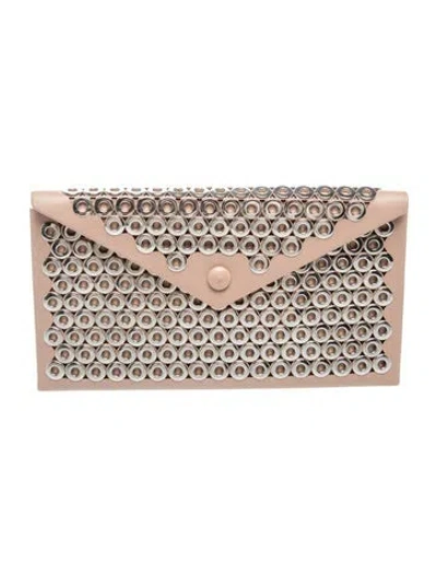 Pre-owned Alaïa Leather Minaudière In Neutral