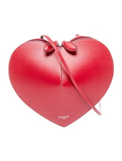 Pre-owned Alaïa Leather Minaudière In Red