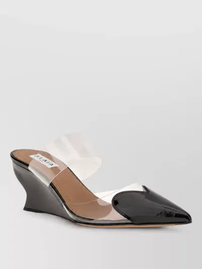 Alaïa Leather Mules In Black