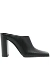 Alaïa Leather Mules In Black