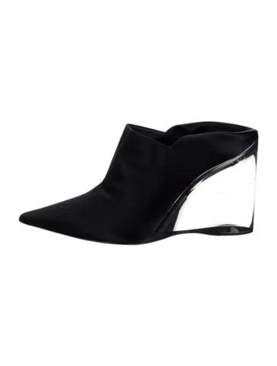 Pre-owned Alaïa Leather Mules In Black