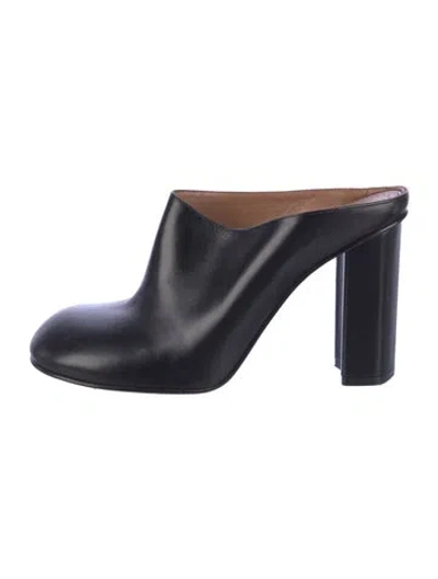 Pre-owned Alaïa Leather Mules In Blue