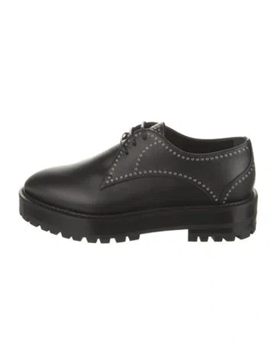 Pre-owned Alaïa Leather Oxfords In Black