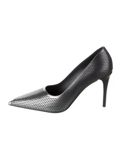 Pre-owned Alaïa Leather Patterned Pumps W/ Tags In Black