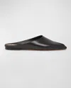 Alaïa Leather Spike Mules In Noir
