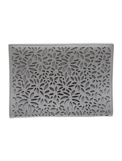 Pre-owned Alaïa Leather Portfolio In Multi