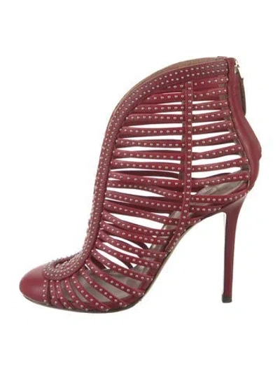 Pre-owned Alaïa Leather Pumps In Red