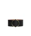 Alaïa Large Ring Belt In Calf Leather In Black