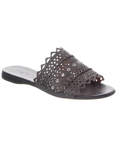 Alaïa Leather Sandal In Black