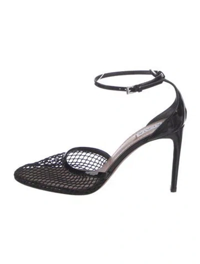 Pre-owned Alaïa Leather Sandals In Black