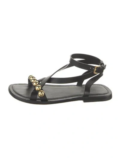 Pre-owned Alaïa Leather Sandals In Blue