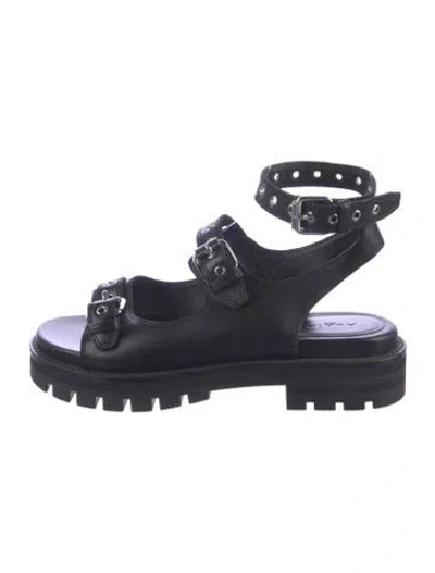 Pre-owned Alaïa Leather Sandals In Blue