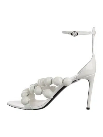 Pre-owned Alaïa Leather Sandals In White