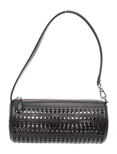 Pre-owned Alaïa Leather Shoulder Bag In Black