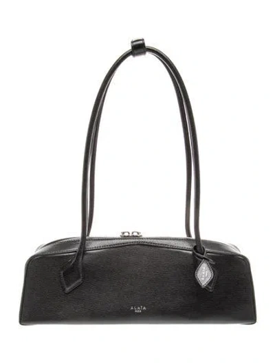 Pre-owned Alaïa Leather Shoulder Bag In Black