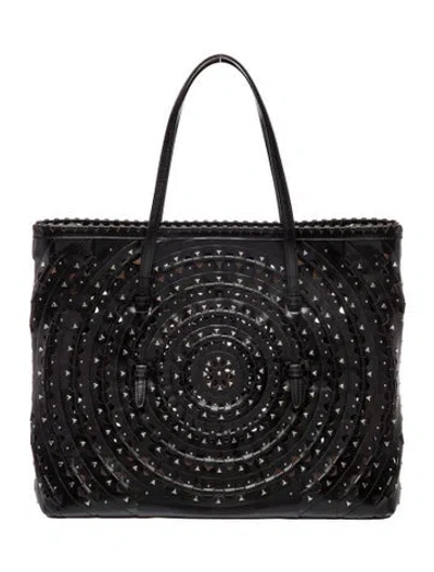 Pre-owned Alaïa Leather Shoulder Bag In Black