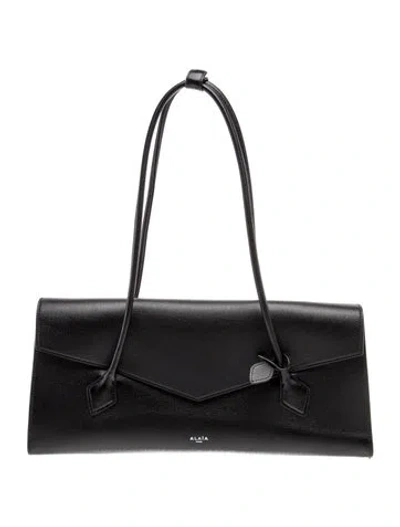 Pre-owned Alaïa Leather Shoulder Bag In Black