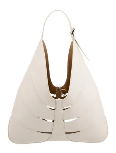 Pre-owned Alaïa Leather Shoulder Bag In Neutral