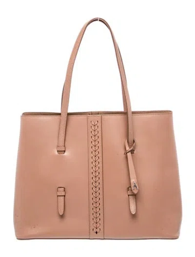 Pre-owned Alaïa Leather Shoulder Bag In Neutral